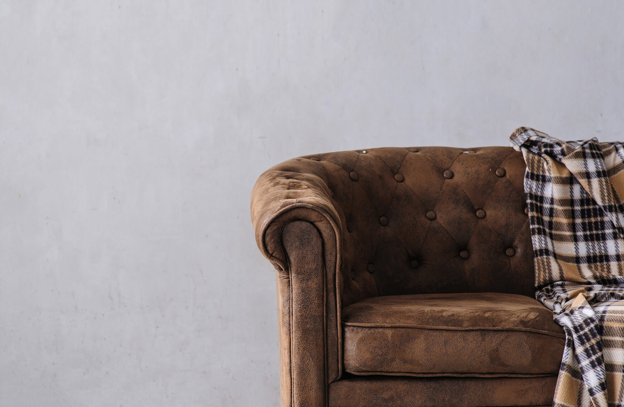 sofa in therapist office